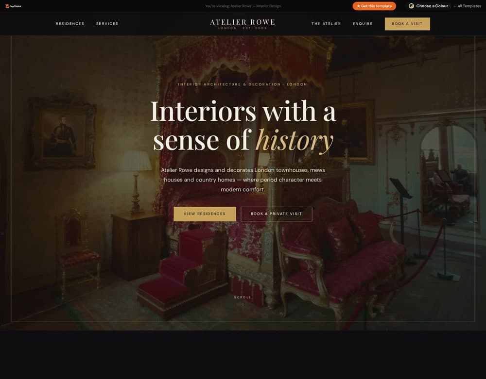 Atelier Rowe template preview