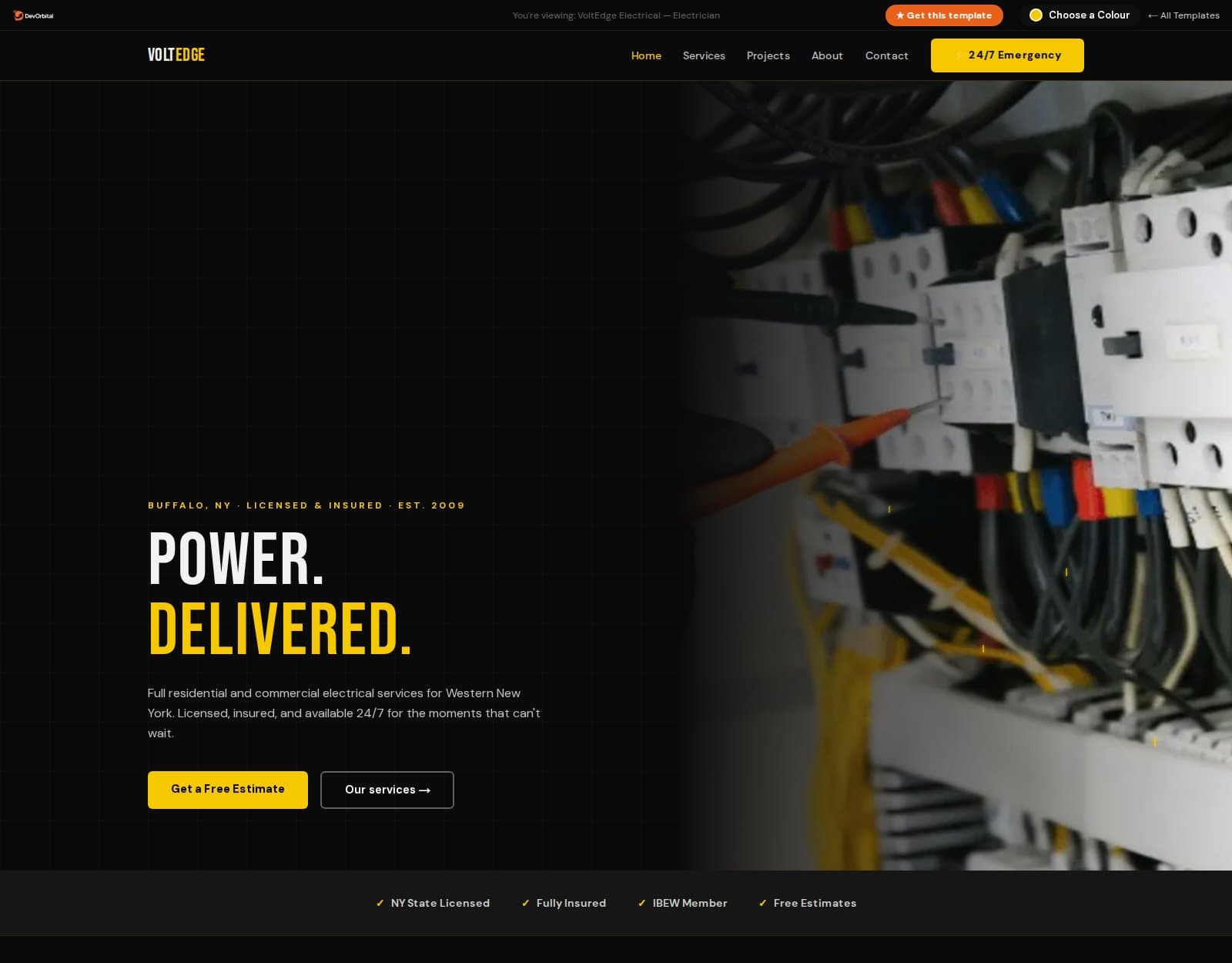 3 Best Electrician Website Templates in 2026 preview