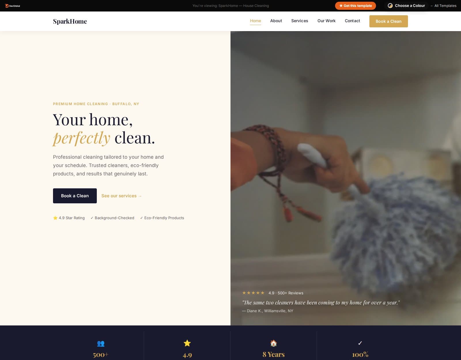 3 Best House Cleaning Website Templates in 2026 preview