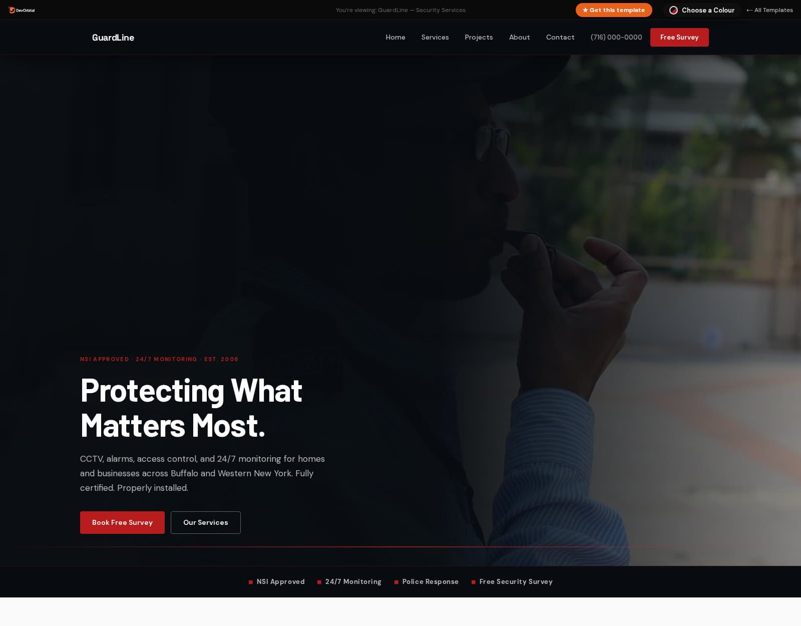 3 Best Security Company Website Templates in 2026 preview